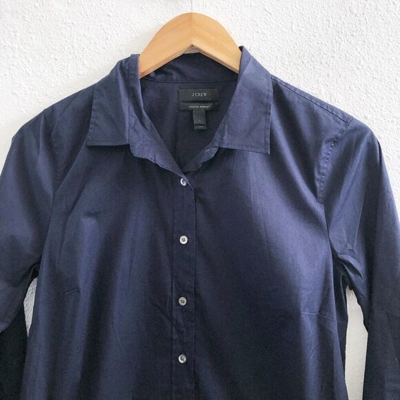 J. CREW Slim Stretch Perfect Shirt Size Small - Picture 4 of 8